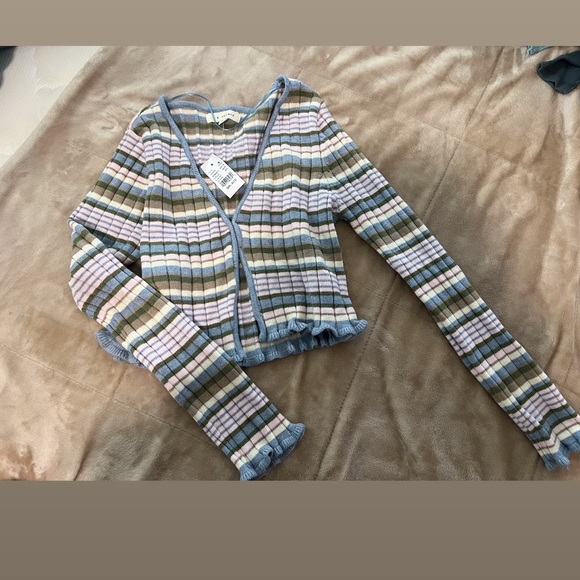 LA Hearts Striped Cardigan - Picture 3 of 7